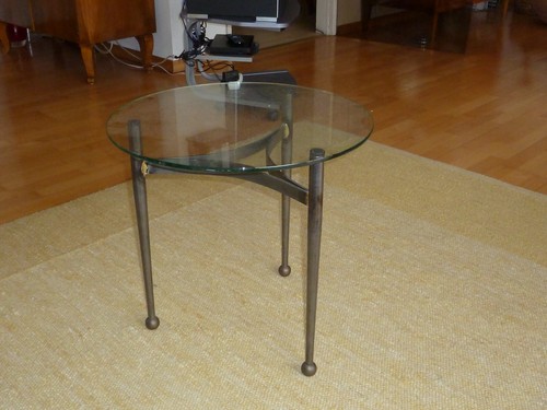 Glas beistell tisch mit - beistell,