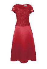 HEINE Damen Kleid mit Spitze, rot