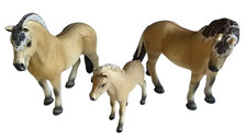 Schleich Fjord Pferde Familie 13753 Hengst + 13754 Stute + 13755 Fohlen - Pferd