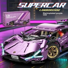 Technic Lamborghini Bausatz, 1314tlg Bausteine Statisches Auto Modell Geschenk ~