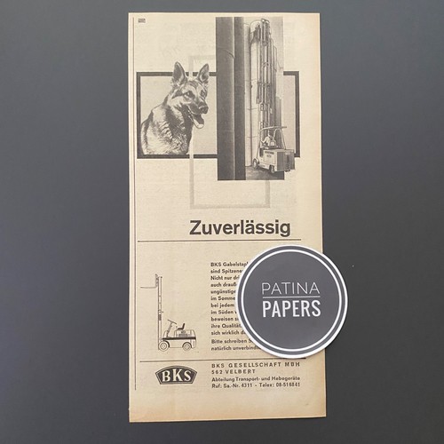 1964 bks gabelstapler velbert - 1964,