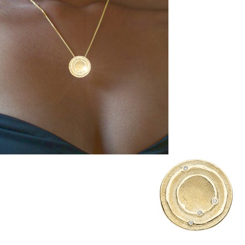 Diamanten anhänger 585 gold - 585,