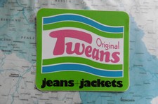 sehr alter Werbeaufkleber Aufkleber Tweans Jeans Jackets
