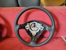 Lenkrad VW Golf 4 Cabrio Neu Bezogen Leder mit Roter Naht