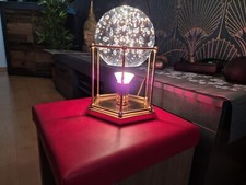 Wunderschöne Tischlampe, Glaskugel, Blickfänger, Rarität