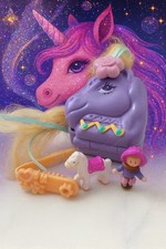 ?Arabian Beauty? Polly Pocket Mini Bluebird Pferdekopf Vintage Kamm