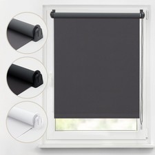 Verdunkelungsrollo Thermorollo Klemmfix ohne Bohren Fensterrollo Seitenzugrollo