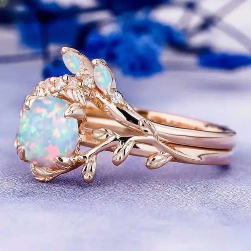 Damen ring roségold opal - ring,