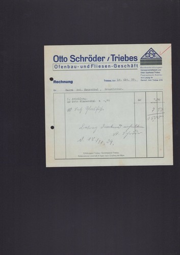Triebes rechnung 1939 otto - rechnung,