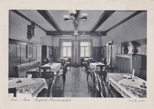 06502 Thale am Harz  Berghotel Hexentanzplatz Innenansicht 1939  Kupfertiefdruck