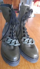 NEU Caprice Stiefel Boots Gr.40/6,5 grün Leder