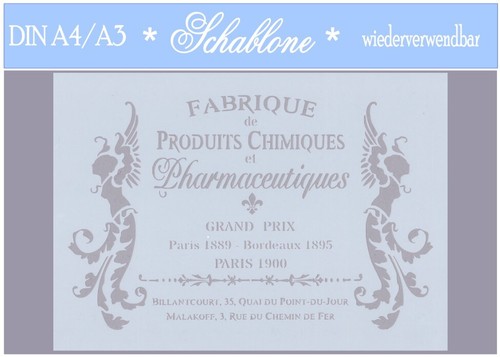 Schablone-Vintage-Shabby-A4-A3