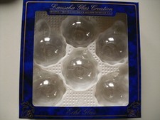 Christbaumschmuck Glaskugeln Weihnachten Krebs Glas Lauscha 6 Stück 6 cm Cristal