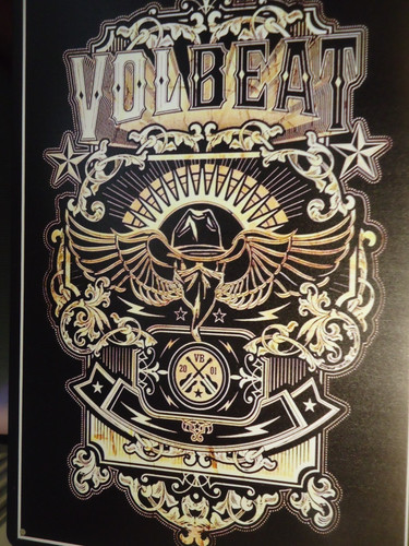 Volbeat retro blechschild - volbeat,