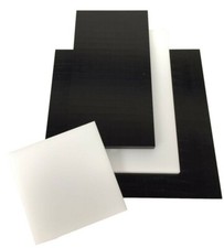Kunststoff POM Platte Kunststoffplatte diverse Maße - 5-20mm schwarz, natur/weiß