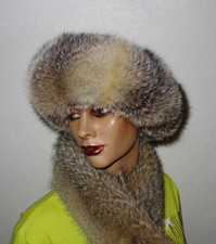 Fuchs Pelz Stirnband Griesfuchs Fell Haarband Fellmütze Pelzmütze Real Fox Fur H