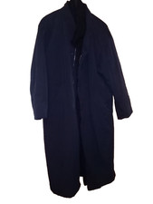 Designer Mantel Herren Doris Hartwich XL 54 schwarz Zustand sehr gut 127 cm lang