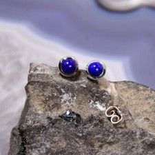 Lapislazuli Ohrring, 925er