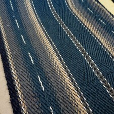 SALE ! Echter KOKOS Läufer "ROMBO U" 84 cm breiter Naturfaser Teppich graphit