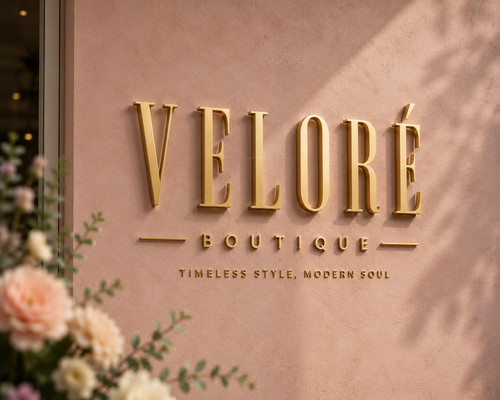 Custom gold letter sign - letter,