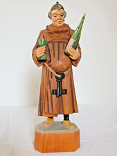 Holzfigur handgeschnitzt Mönch