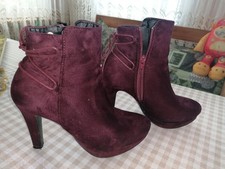 Stiefeletten 38 bordeaux - stiefeletten,
