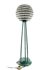 Steh Leuchte Lamellen Boden Lampe Vintage Dansk Design Floor Lamp  50er #2/3