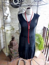 3946 Zuza-Bart Kleid, Größe: S/M 100 Leinen schwarz