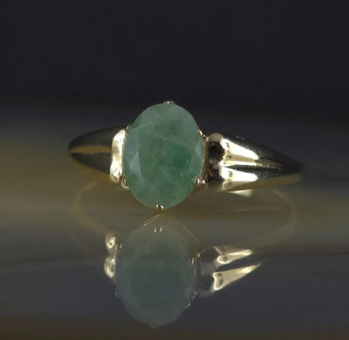 Ring gold 333 aventurin grün - ring,