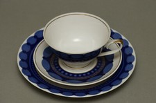 Sammeltasse * 3er Gedeck Set * blau * Echt Kobalt cp Lettin