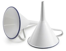 EMAILLE TRICHTER mit HENKEL Ø 12,5 cm EINFÜLLTRICHTER emailliert Emailtrichter