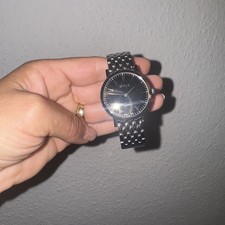 Armbanduhr Damenuhr Gold Silber Strass Glitzer Lederarmband