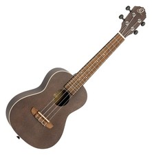 Wunderschöne Konzert-Ukulele von Ortega in Coal Black mit Open Pore Finish