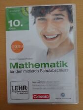 Lernprogramm - Cornelsen - Mathematik - 10. Klasse CD mit Lösungen und Handbuch