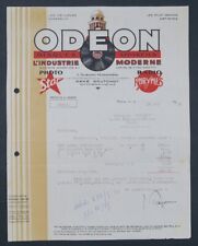 Rechnung 1936 SCHEIBE ODEON