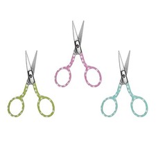 Kleine Stickschere mit Tupfen - 9 cm  - 3 verschiedene Farben