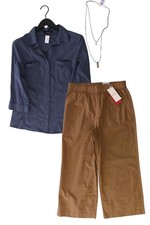 Damenmode Outfit Größe XL mit Bonita Regular Bluse in Gr. 46 und Halskette