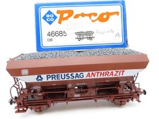 348HO - Roco H0 46685 - Selbstentladewagen braun DB PREUSSAG - top in OVP