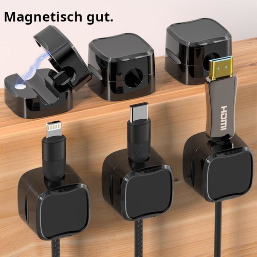 24x magnetische kabelhalter - magnetische,
