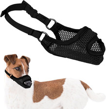 Atmungsaktiver Maulkorb für Hunde klein mittelgroß groß gegen Beißen und Kauen