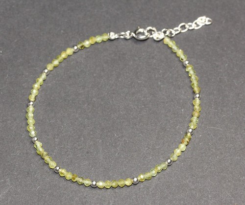 Armband silber 925 peridot - silber,