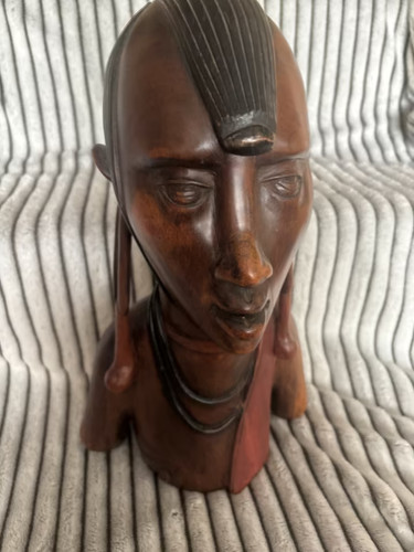 Große afrikanische holzbüste - große,