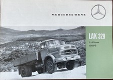 PROSPEKT MERCEDES BENZ -LAK 329 - 8TO KLASSE 180 PS-ALLRADKIPPER NR. 2095/1  163