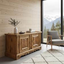 Voglauer Anno 1600 Bauernmöbel Truhe Bauerntruhe Holztruhe Kiste Schuhtruhe Holz