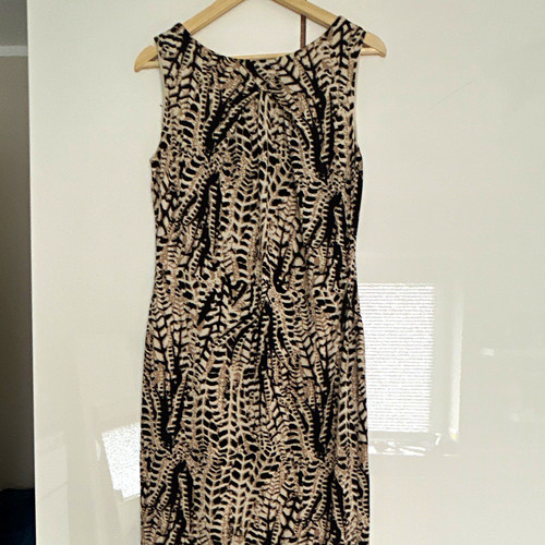 Comma etuikleid beige - etuikleid, beige/schwarz