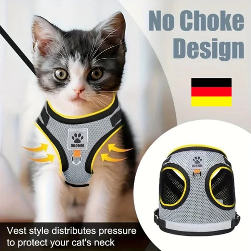 Katzengeschirr mit leine - mit,