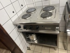 Bartscher Elektro Herd 4 Platten Edelstahl Gastronomie