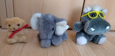 Kuscheltiere Nielpferd, Elefant und Bärchen