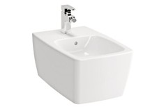 Vitra Metropole Wand-Bidet weiß mit Armatur chrom