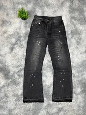 Jeans Hose Flared schwarz Y2K